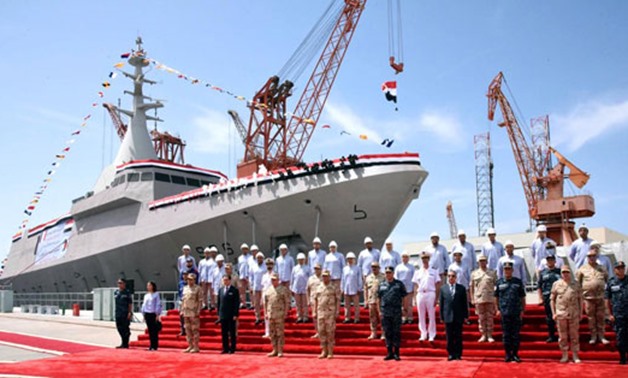 The Egyptian defense minister has attended the inauguration ceremony of the country’s third Gowind-class corvette frigate in Alexandria – Press photo