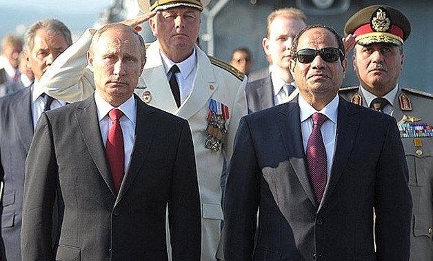 President Abdel Fatah Al-Sisi (R) Russian President Vladimir Putin (L) - File Photo - Russian Presidency
