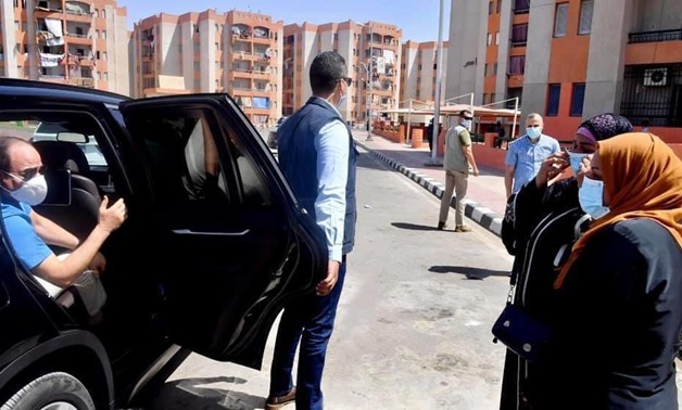 President Abdel Fatah el-Sisi inspected, Friday June 12, 2020 Al-Asmarat 3 housing project in Cairo's Mokattam district, which was established to house residents of slums.