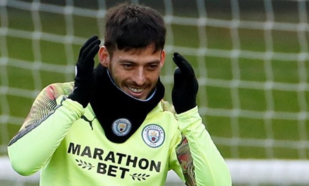 Manchester City's David Silva during training Action Images via Reuters/Jason Cairnduff/File Photo
