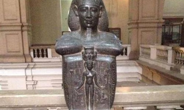 Djedhor statue in Egyptian Museum in Tahrir - ET
