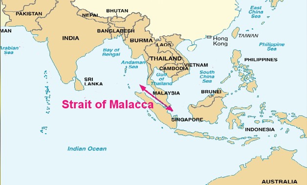 Strait of Melacca via Wikimedia Commons
