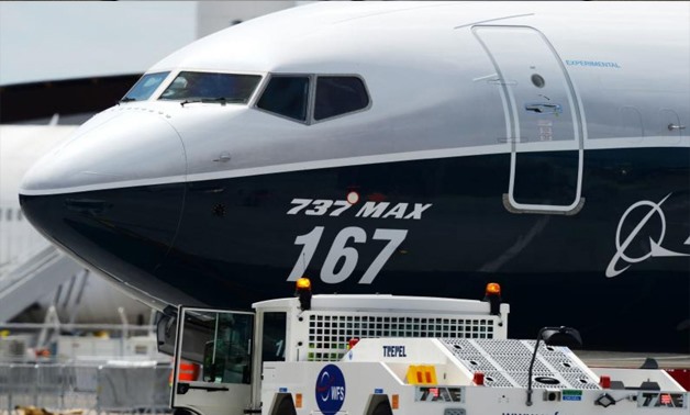 A Boeing 737 Max moves on the tarmac on June 16, 2017 in le Bourget near Paris prior to the opening of the International Paris Air Show on June 19. PHOTO: AFP