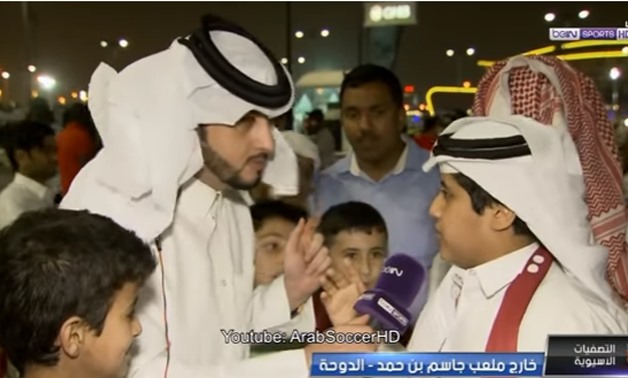 Qatari soccer fans rage after losing from Iran-
 video screenshot