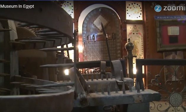 Weapons exhibited at the Cairo Torture Museum. Photo credit: YouTube Screenshot
