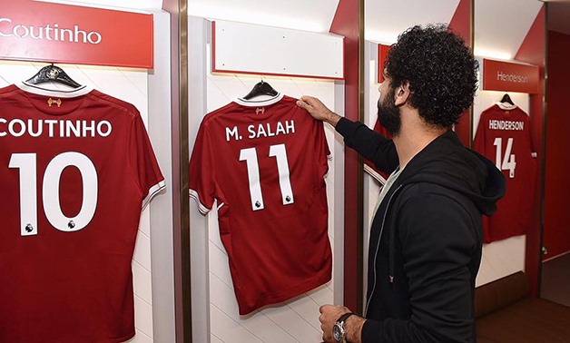 Mohamed salah number 11 liverpool football player poster supersize a0