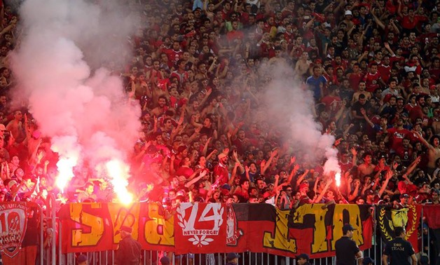 Al Ahly fans will support the team in his last group match against Cotton Sport- photo courtesy of CAF Champions League Facebook account