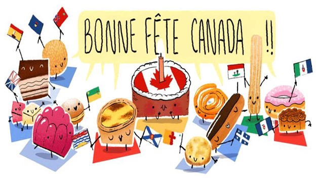 Google Doodle 150th Canada Day - courtesy of Google.