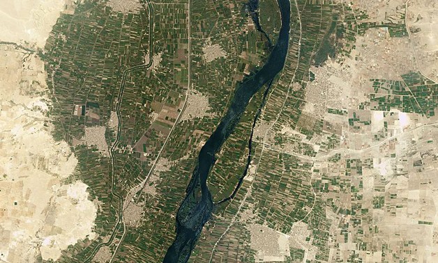: Nile River Valley, Egypt by Planet Labs VIA Wikimedia Commons. This file is licensed under the Creative Commons Attribution-Share Alike 4.0 International license.