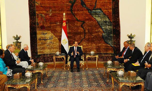  President Al-Sisi meets US congress in presidential palace / photo courtesy: Press Photo