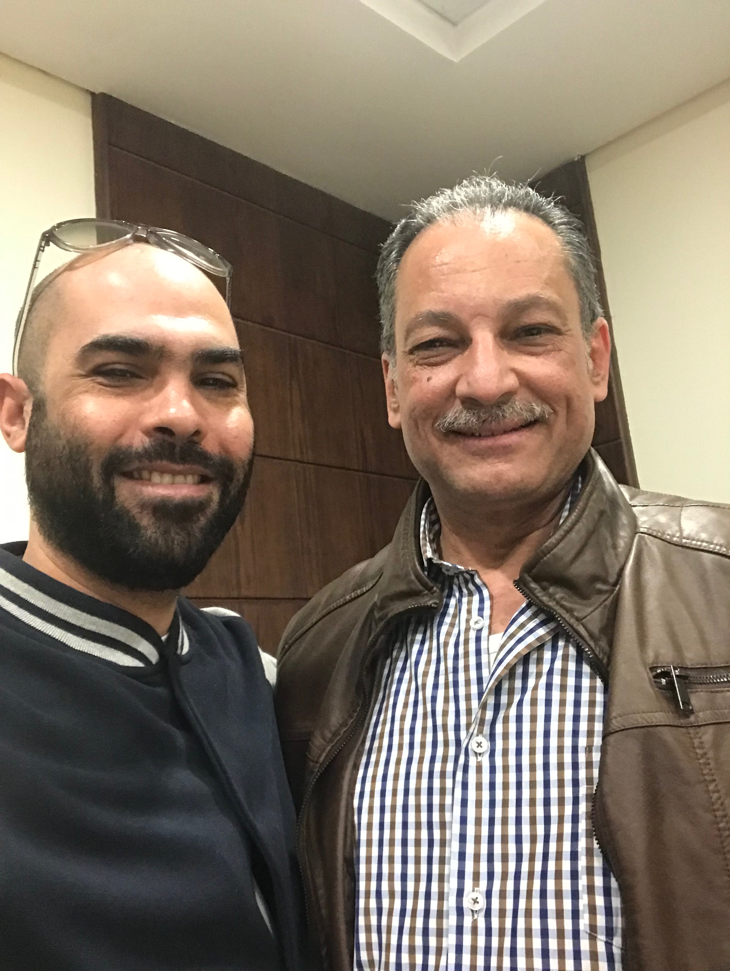Kharsa's Husband with ET reporter Mustafa Marie