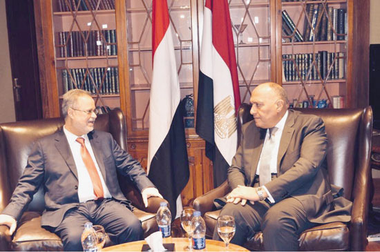 Foreign Ministers of Yemen and Egypt