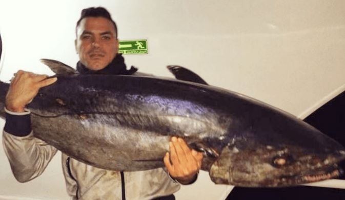 Amr Zaki holding a giant fish