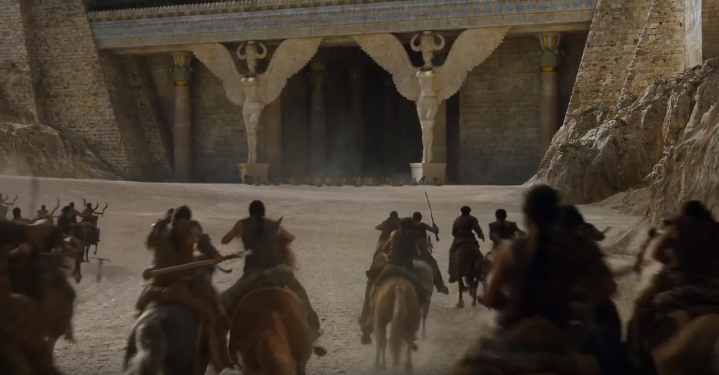 13 GOT - Scene of the Dothraki attacking Sons of the Harpy in Mereen