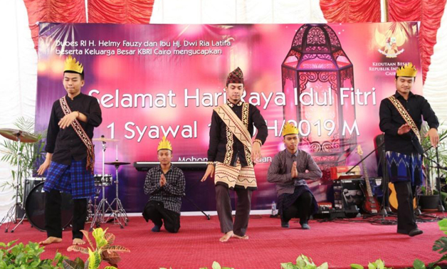 Indonesian show at the embassy headquarters to celebrate Eid al-Fitr- pess photo