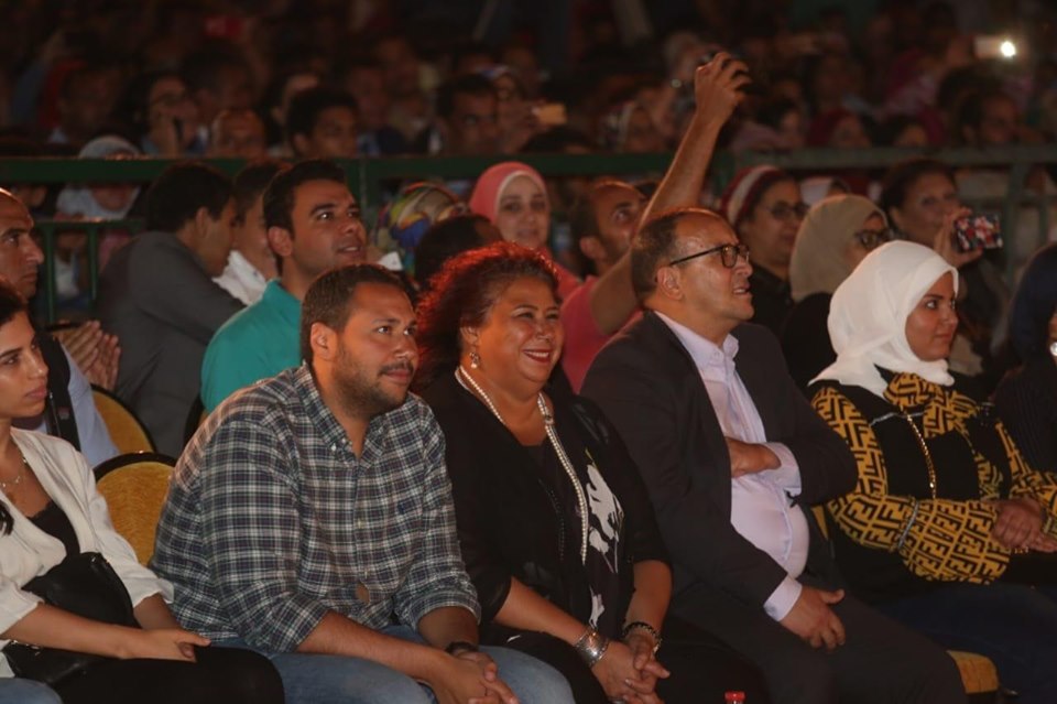 Inas_Abdel_Dayem_and_Magdy_Saber_in_the_closing_ceremony_of_the_Citadel_festival