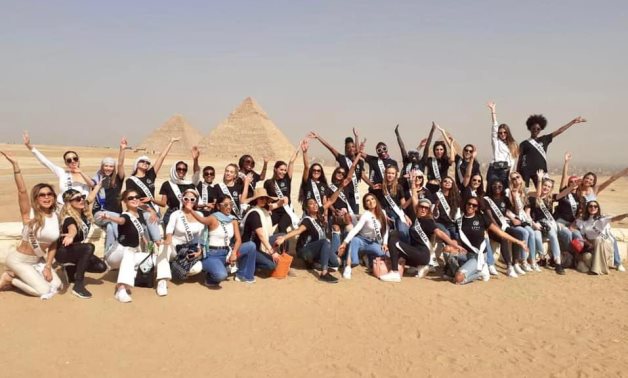 Top models of the world visit various tourist destinations in Egypt