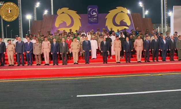 الرئيس عبد الفتاح السيسي يشهد افتتاح البطولة العربية للفروسية العسكرية
